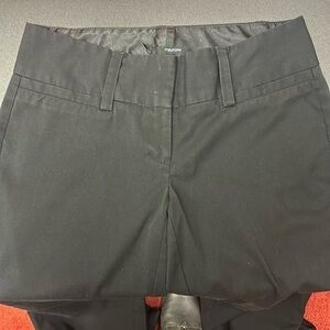 Maurices women’s black straight leg dress pants with pockets size  7/8 long